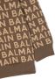 Balmain Kids Sweater met logoprint Bruin - Thumbnail 2