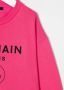 Balmain Kids Sweater met logoprint Roze - Thumbnail 3
