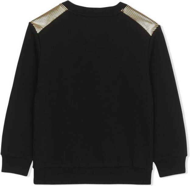 Balmain Kids Sweater met logoprint Zwart