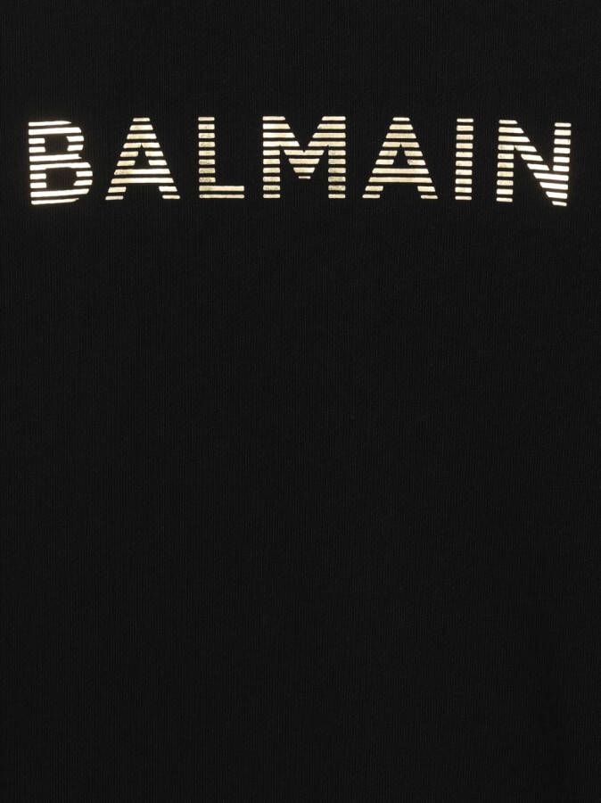 Balmain Kids Sweater met logoprint Zwart
