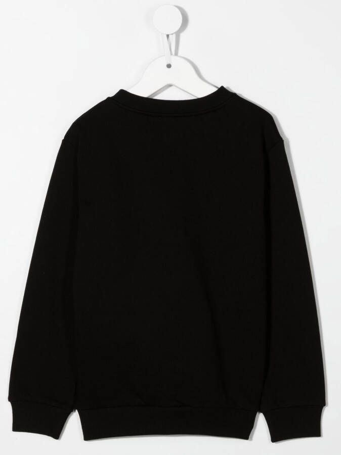 Balmain Kids Sweater met logoprint Zwart