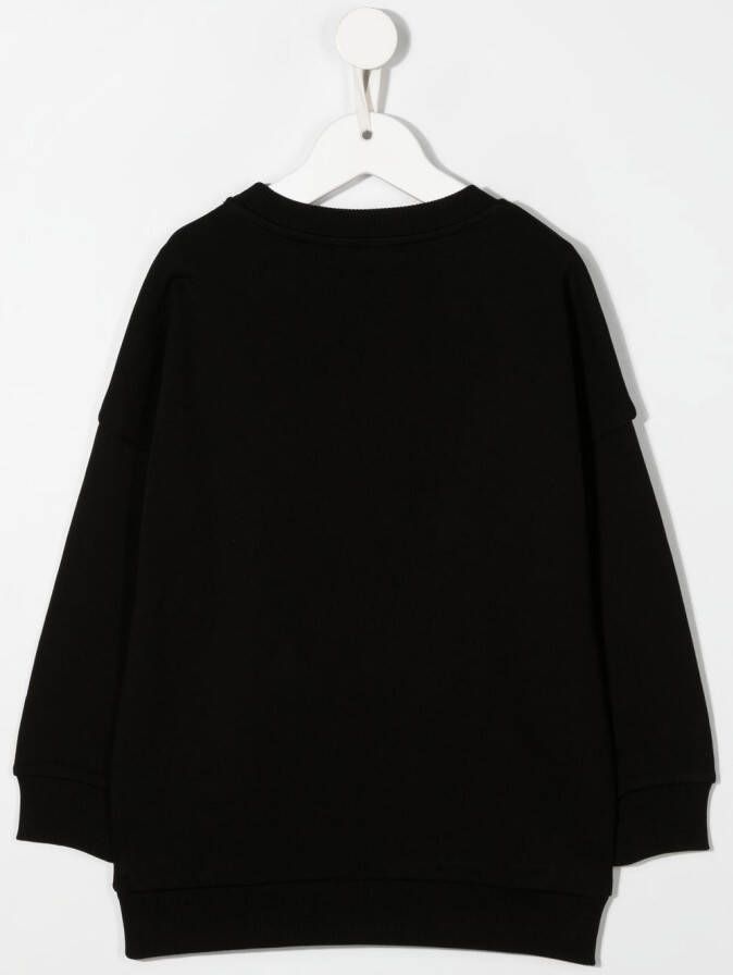 Balmain Kids Sweater met logoprint Zwart