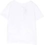 Balmain Kids T-shirt met geborduurd logo Wit - Thumbnail 2