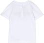 Balmain Kids T-shirt met geborduurd logo Wit - Thumbnail 1