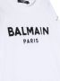 Balmain Kids T-shirt met geborduurd logo Wit - Thumbnail 3