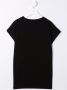 Balmain Kids T-shirtjurk met logo-reliëf Zwart - Thumbnail 2