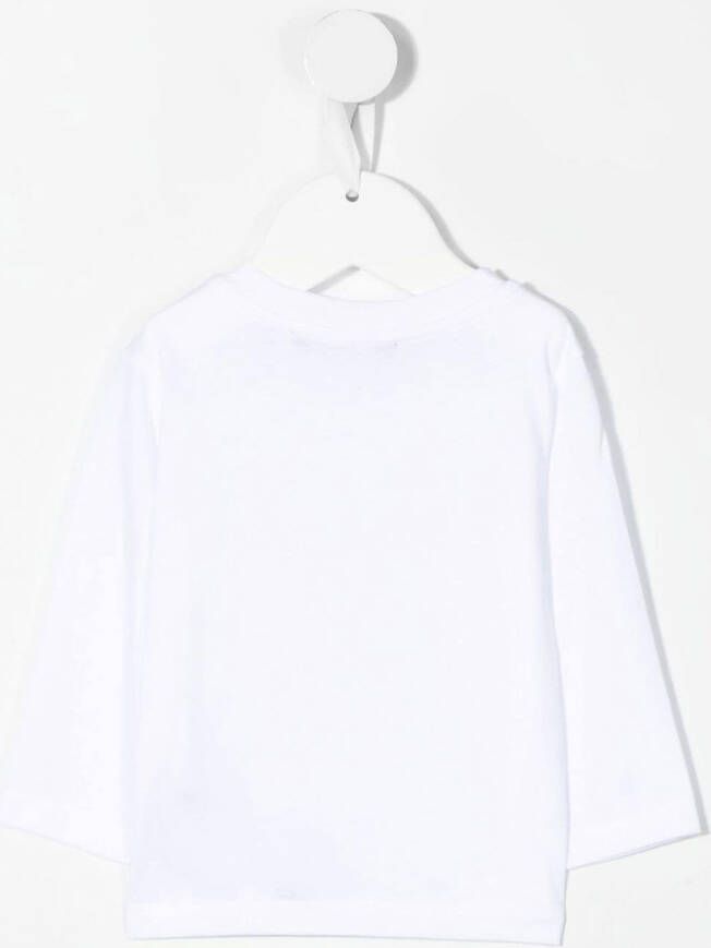 Balmain Kids T-shirt met logo Wit