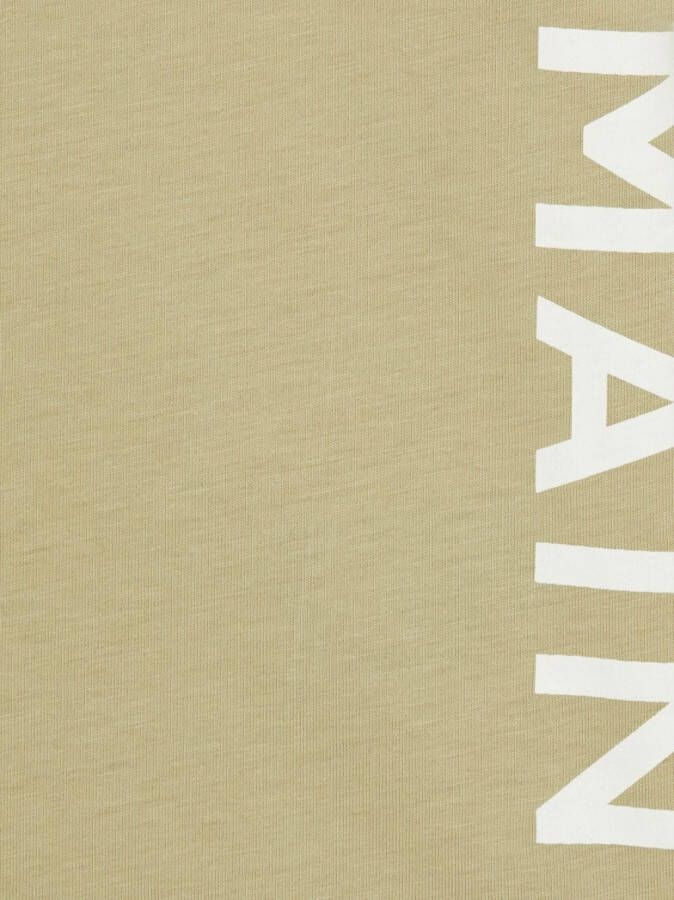 Balmain Kids T-shirt met logoprint Beige
