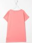 Balmain Kids T-shirt met logoprint Roze - Thumbnail 2