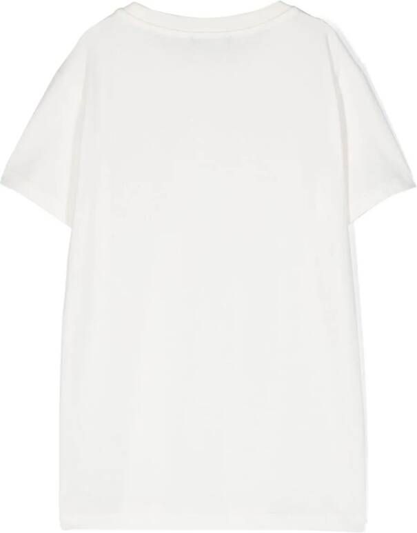 Balmain Kids T-shirt met logoprint Wit