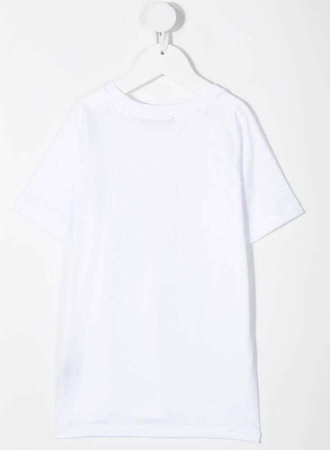 Balmain Kids T-shirt met logoprint Wit