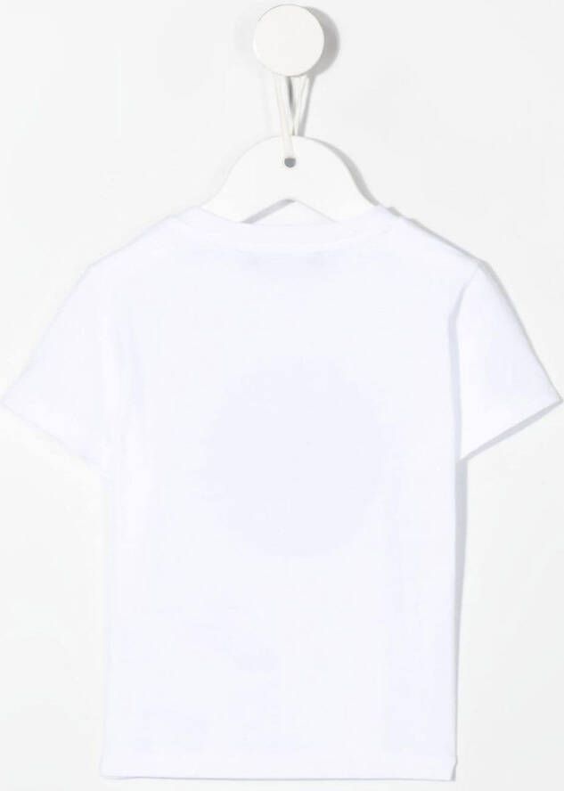 Balmain Kids T-shirt met logoprint Wit