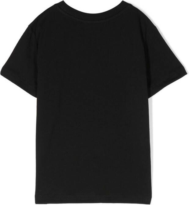 Balmain Kids T-shirt met logoprint Zwart