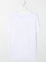 Balmain Kids T-shirt met metallic logo Wit - Thumbnail 2