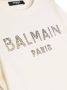 Balmain Kids T-shirt verfraaid met stras Wit - Thumbnail 3