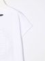 Balmain Kids T-shirtjurk met logo-reliëf Wit - Thumbnail 3