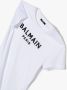 Balmain Kids T-shirtjurk met logoprint Wit - Thumbnail 3