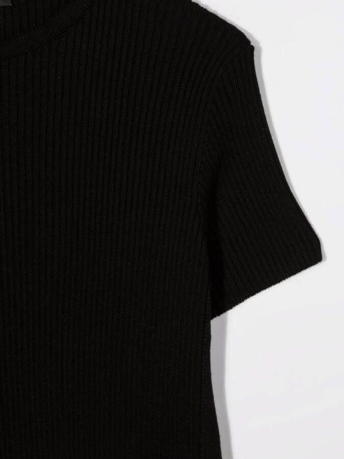 Balmain Kids T-shirtjurk met logotape Zwart