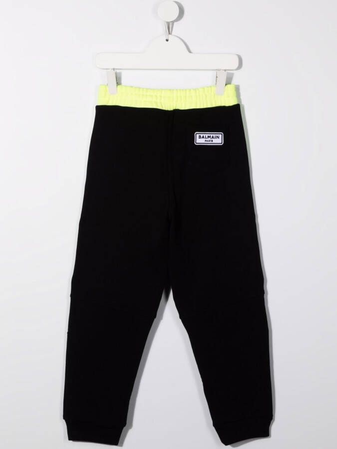 Balmain Kids Trainingsbroek met colourblocking Zwart
