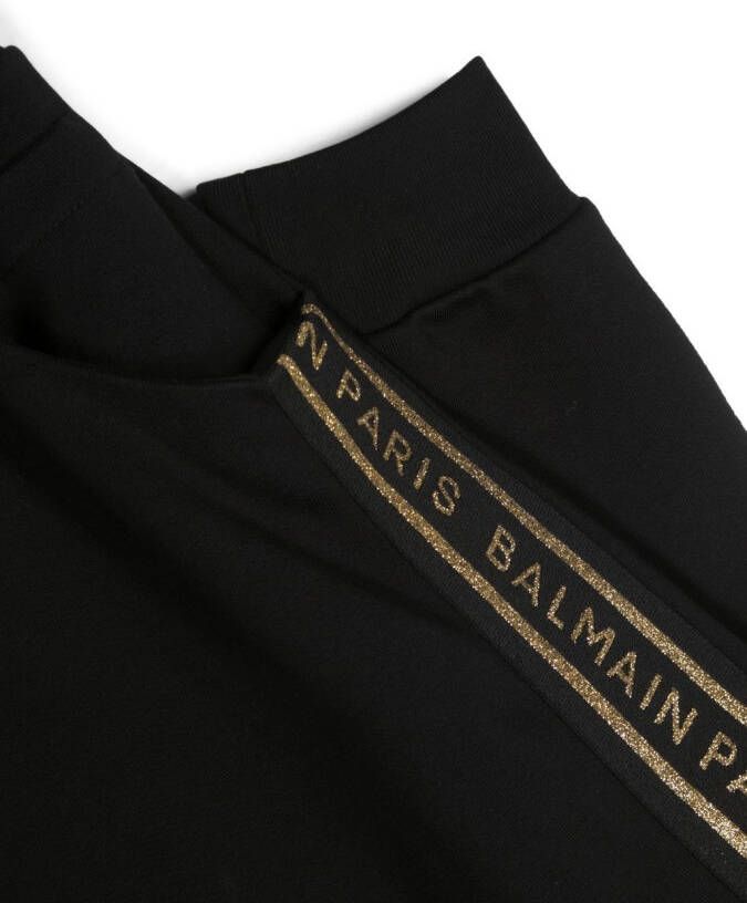 Balmain Kids Trainingsbroek met geborduurd logo Zwart