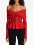Balmain Off-shoulder top Rood - Thumbnail 4