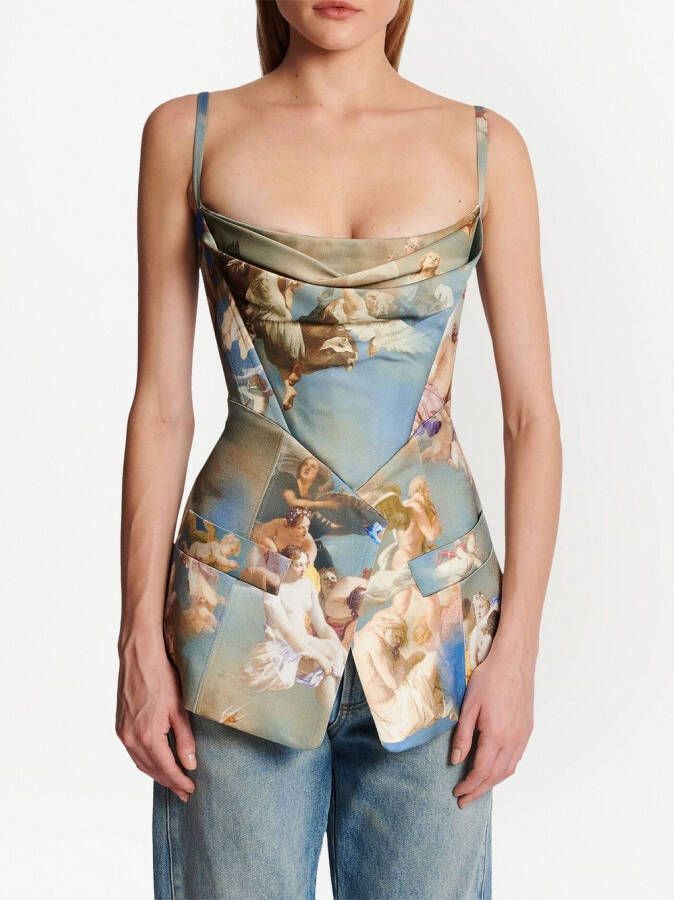 Balmain Korset top Blauw
