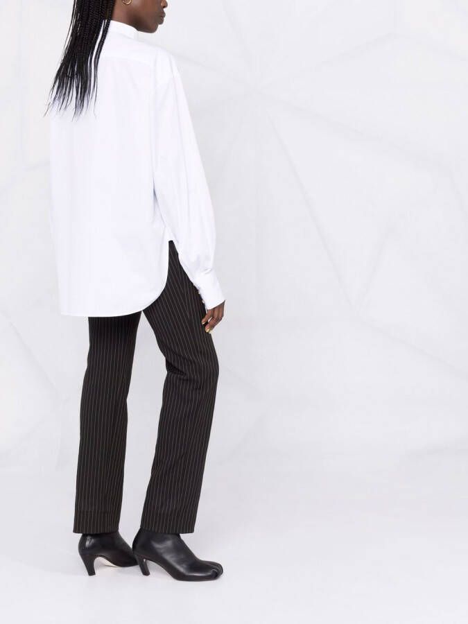 Balmain Kraagloze blouse Wit
