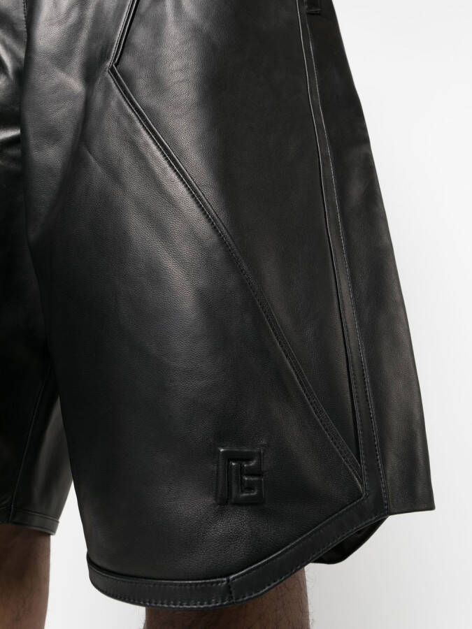 Balmain Knielange shorts Zwart