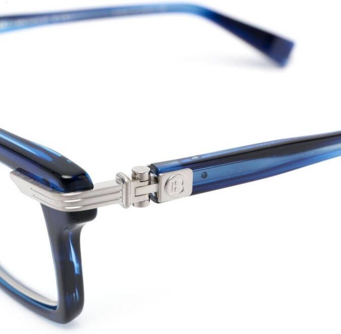 Balmain Eyewear Bril met vierkant montuur Blauw