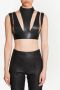 Balmain Leren top Zwart - Thumbnail 3