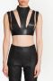 Balmain Leren top Zwart - Thumbnail 5