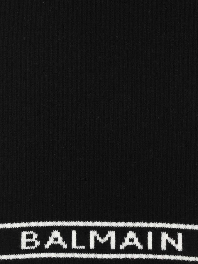 Balmain Intarsia sjaal Zwart