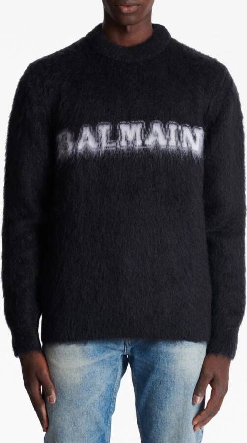 Balmain Trui met geborstelde afwerking Zwart