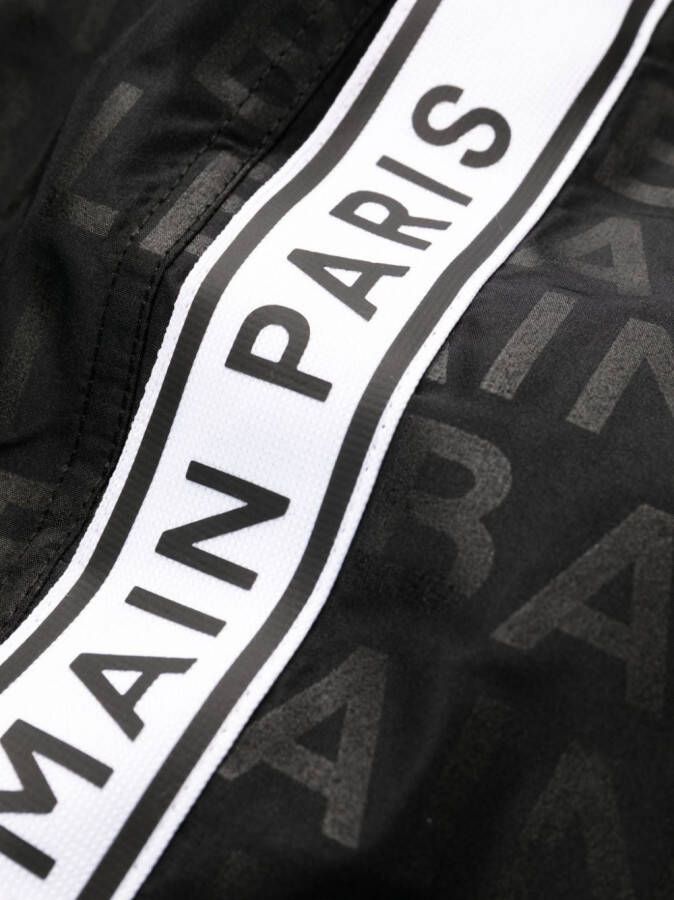 Balmain Zwembroek met logoprint Zwart
