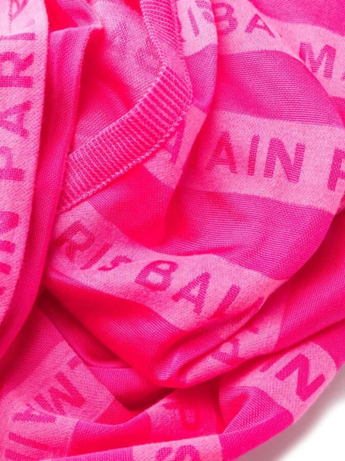Balmain T-shirt met logoprint Roze