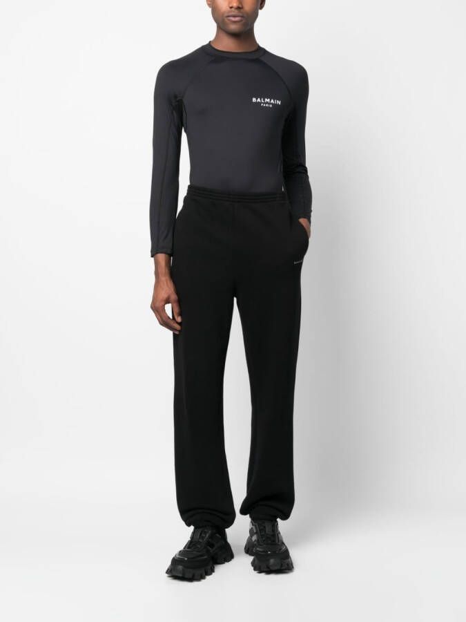Balmain T-shirt met logoprint Zwart