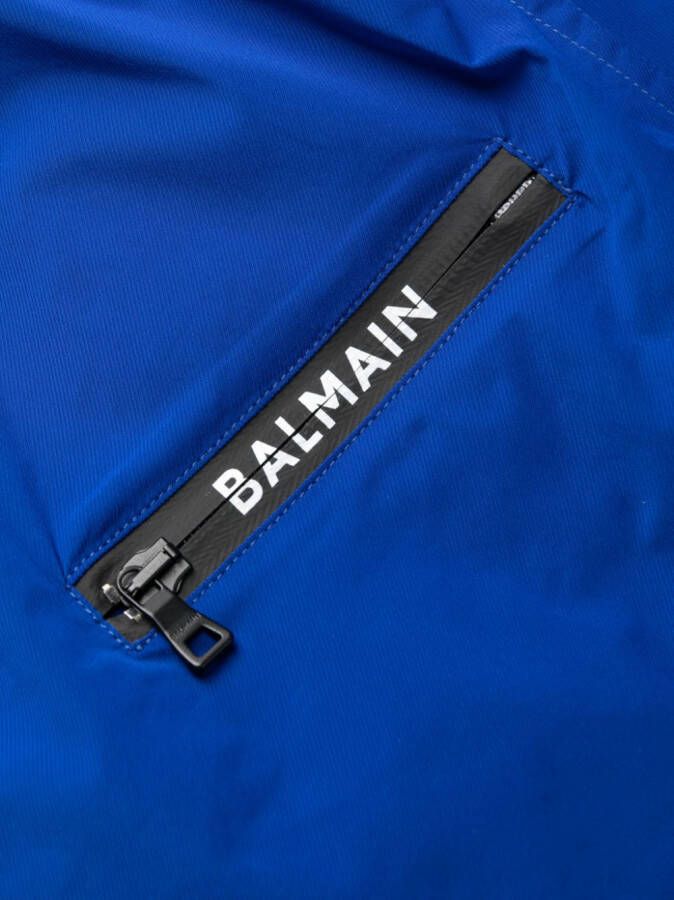 Balmain Zwembroek met logoprint Blauw