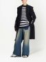 Balmain Mantel met enkele rij knopen Zwart - Thumbnail 2