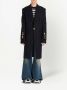 Balmain Mantel met enkele rij knopen Zwart - Thumbnail 3