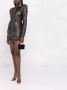 Balmain Metallic mini-jurk Zilver - Thumbnail 2