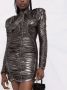 Balmain Metallic mini-jurk Zilver - Thumbnail 5