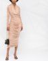Balmain Midi-jurk met capuchon Beige - Thumbnail 2