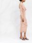 Balmain Midi-jurk met capuchon Beige - Thumbnail 4