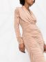 Balmain Midi-jurk met capuchon Beige - Thumbnail 5