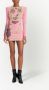 Balmain Mini-jurk met borduurwerk Roze - Thumbnail 2