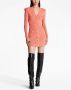 Balmain Mini-jurk met V-hals Roze - Thumbnail 2