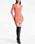 Balmain Mini-jurk met V-hals Roze - Thumbnail 3