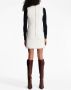 Balmain Mini-jurk met V-hals Wit - Thumbnail 4