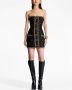 Balmain Mini-jurk verfraaid met pailletten Zwart - Thumbnail 2