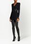 Balmain Pailletten Gebreide Jurk met V-Hals Black Dames - Thumbnail 2